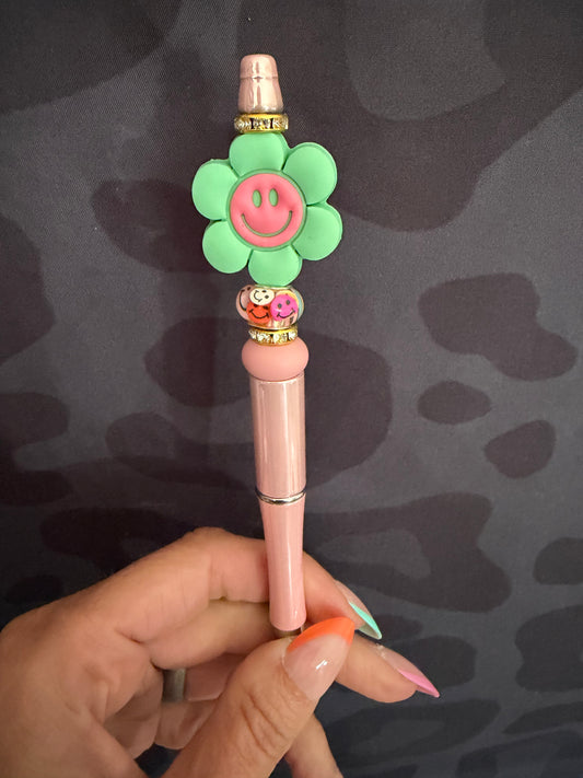 Smiley Green/Pink