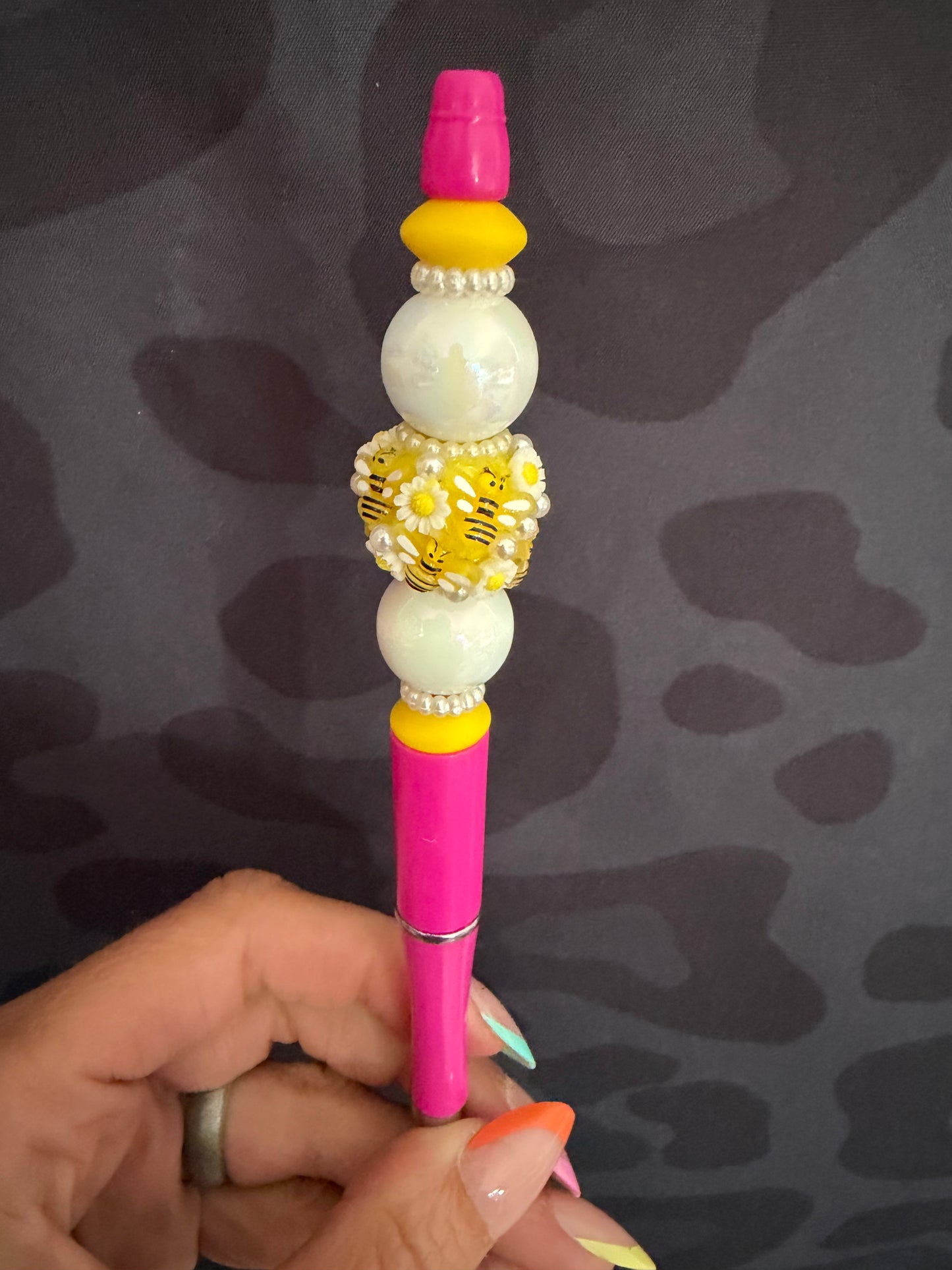 Bees Pink/White